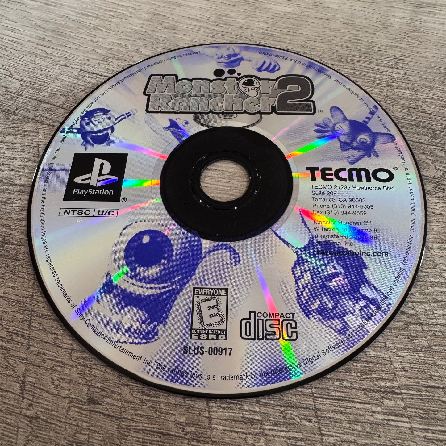 Monster Rancher 2 (Sony PlayStation 1, 1999 PS1)