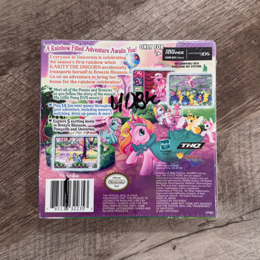 My Little Pony: The Runaway Rainbow (Nintendo GameBoy Advance, GBA)