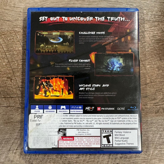 Bladed Fury (Sony PlayStation 4, PS4 2021) CIB W/ MINT Disc! Very Clean!