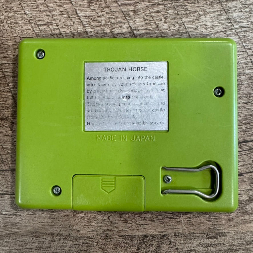 Trojan Horse LCD Card Game & Clock (Gakken, 1981) Tested & Working Great!