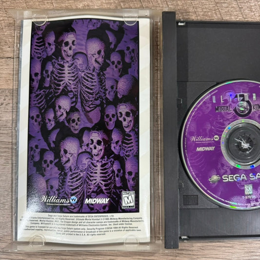 Ultimate Mortal Kombat 3 (SEGA Saturn, 1996) CIB W/Registration Card CLEAN!