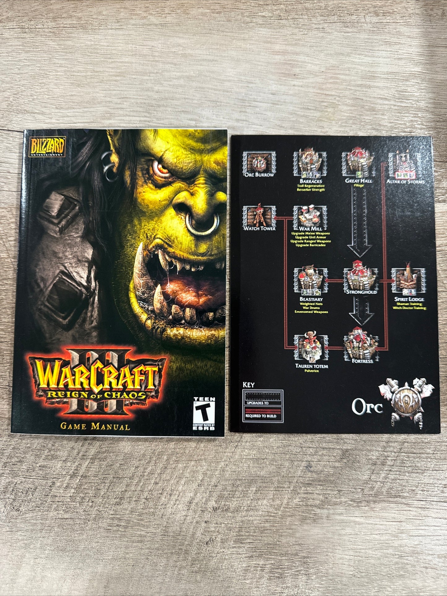 WarCraft III: Reign of Chaos (Windows/Mac, 2002 Blizzard) Open Box