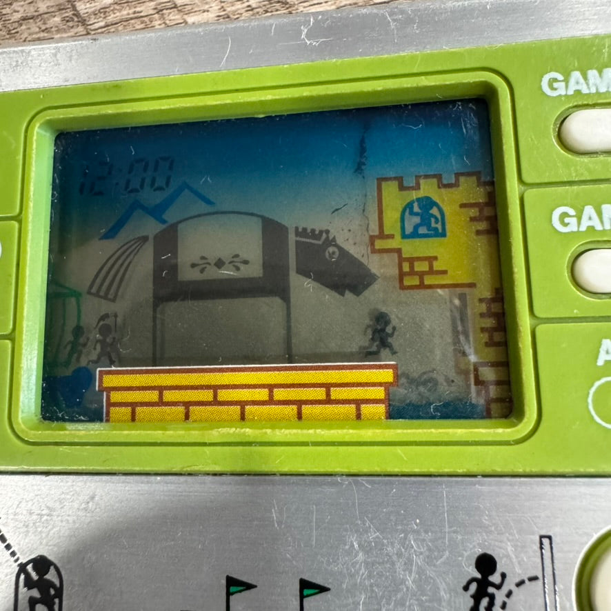 Trojan Horse LCD Card Game & Clock (Gakken, 1981) Tested & Working Great!