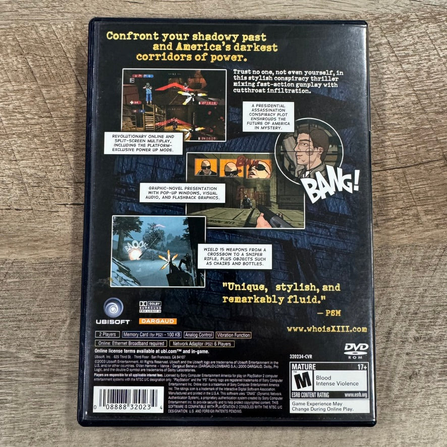 XIII Thirteen (Sony PlayStation 2, PS2 2003) CIB W/ Registration Card & CLEAN!