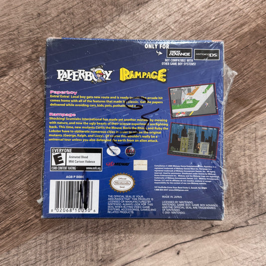 Paperboy / Rampage (Nintendo GameBoy Advance, GBA)