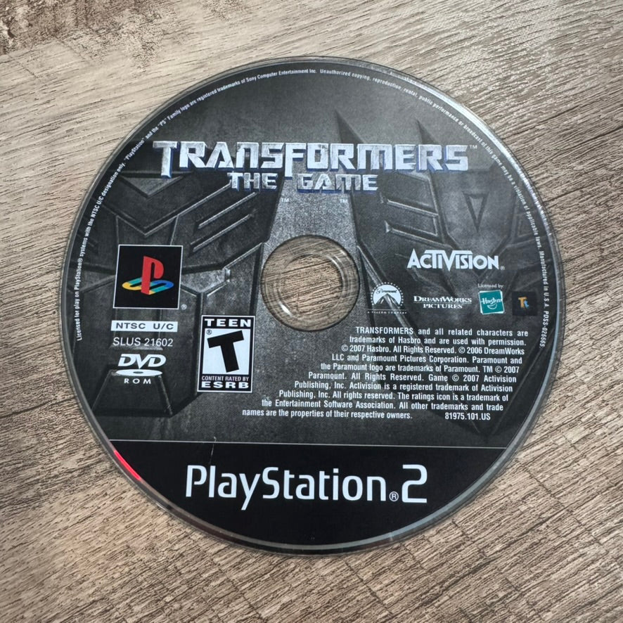 Transformers The Game (Sony Playstation 2, PS2)