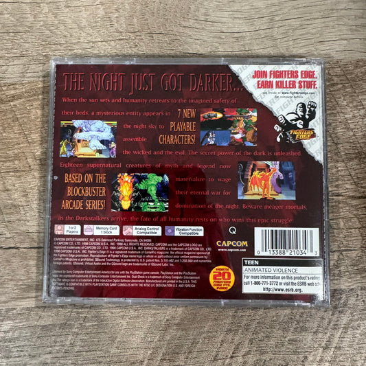 Darkstalkers 3 (Sony PlayStation 1, PS1 1998)CIB W/ Reg. Card & CLEAN Disc!