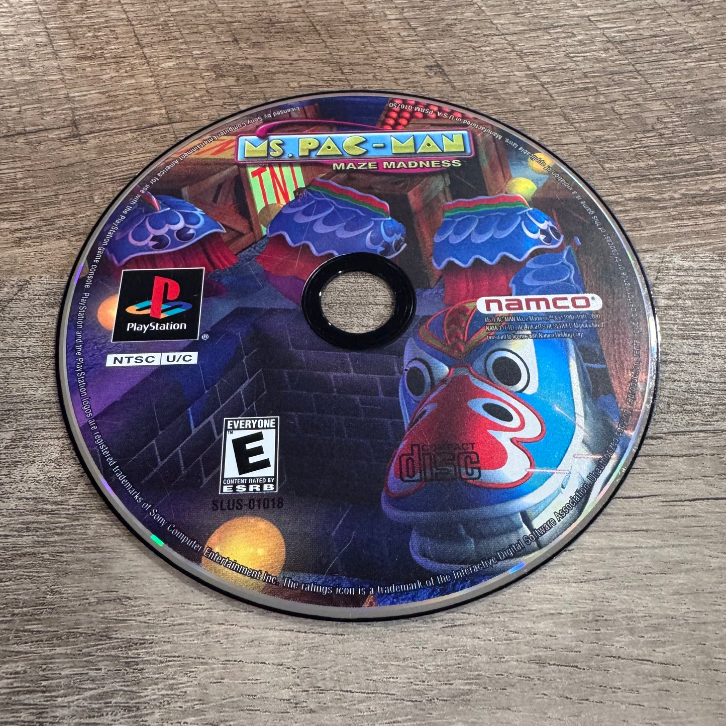 Ms. Pac-Man Maze Madness (Sony Playstation, PS1)
