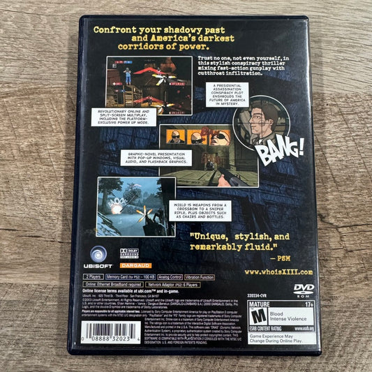 XIII Thirteen (Sony PlayStation 2, PS2 2003) CIB W/ Registration Card & CLEAN!