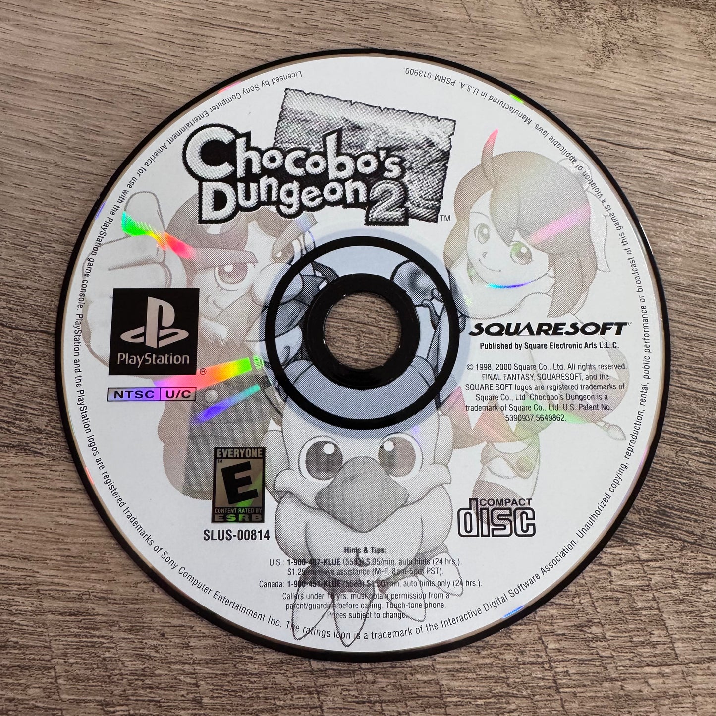 Chocobo's Dungeon 2 (Sony Playstation, PS1)
