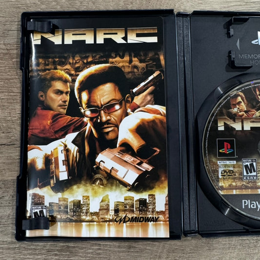 NARC (Sony PlayStation 2, PS2 2005) CIB W/ Reg Card, Manual & Clean Disc!