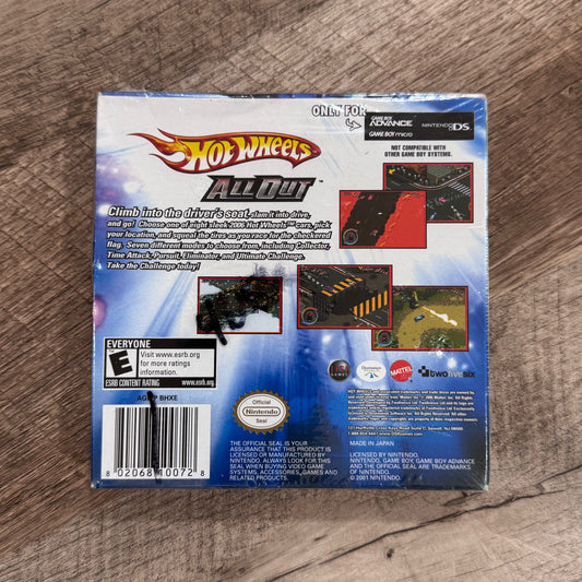 Hot Wheels: All Out (Nintendo GameBoy Advance, GBA)