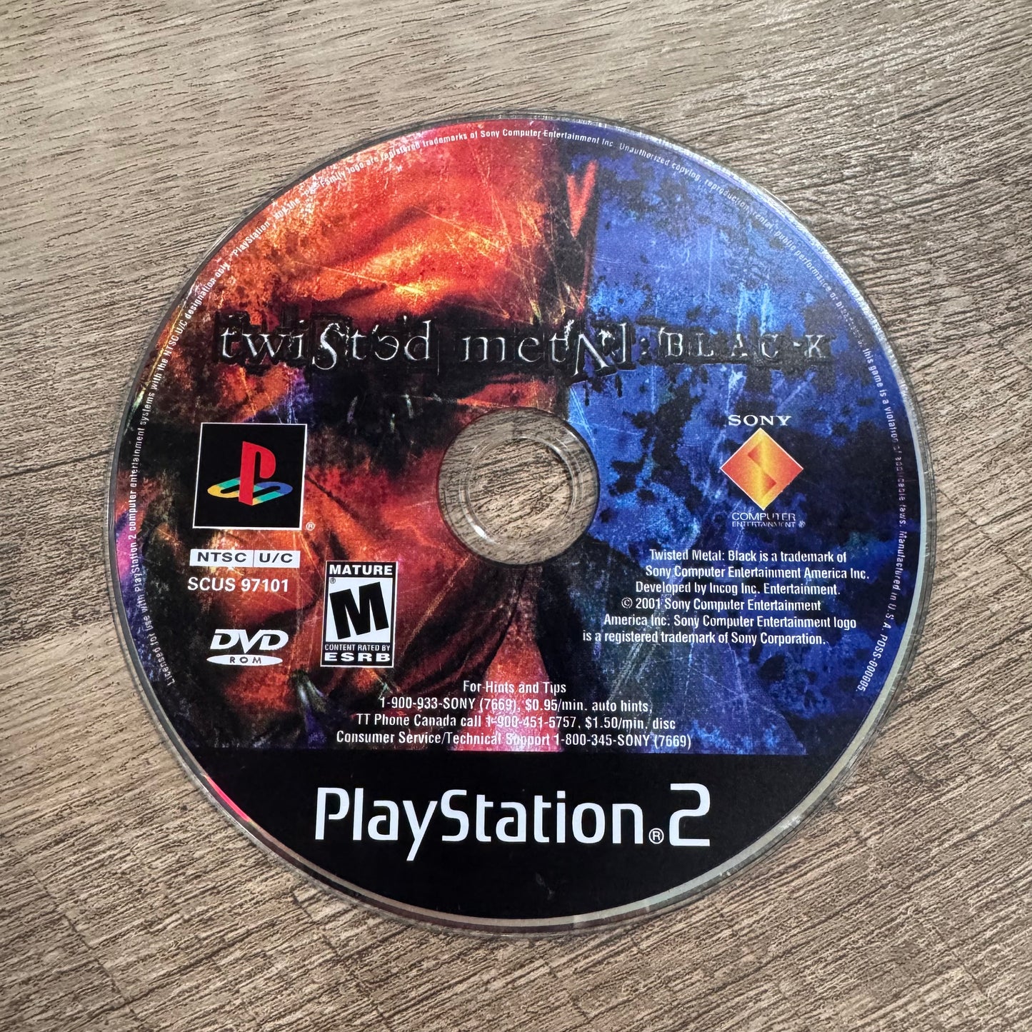 Twisted Metal Black (Sony Playstation 2, PS2)