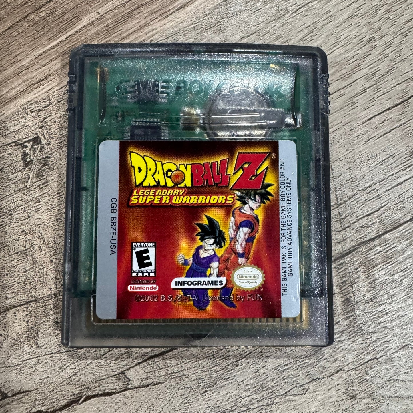 Dragon Ball Z: Legendary Super Warriors (Nintendo Gameboy Color, GBC)