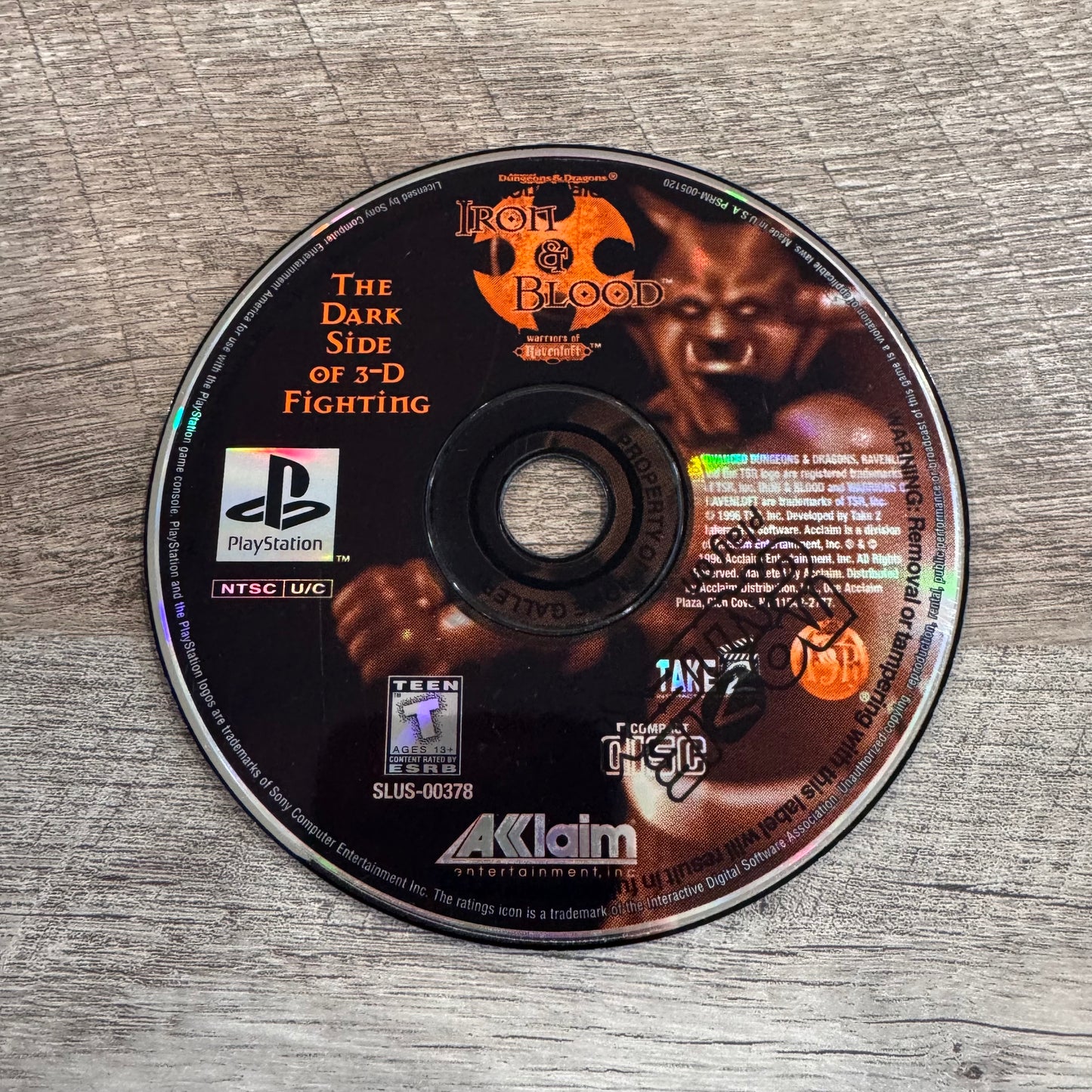Dungeons & Dragons Iron & Blood (Sony Playstation, PS1)