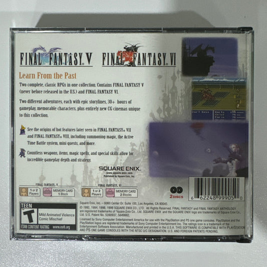 Final Fantasy Anthology (Sony PlayStation 1, 1999) BRAND NEW SEALED