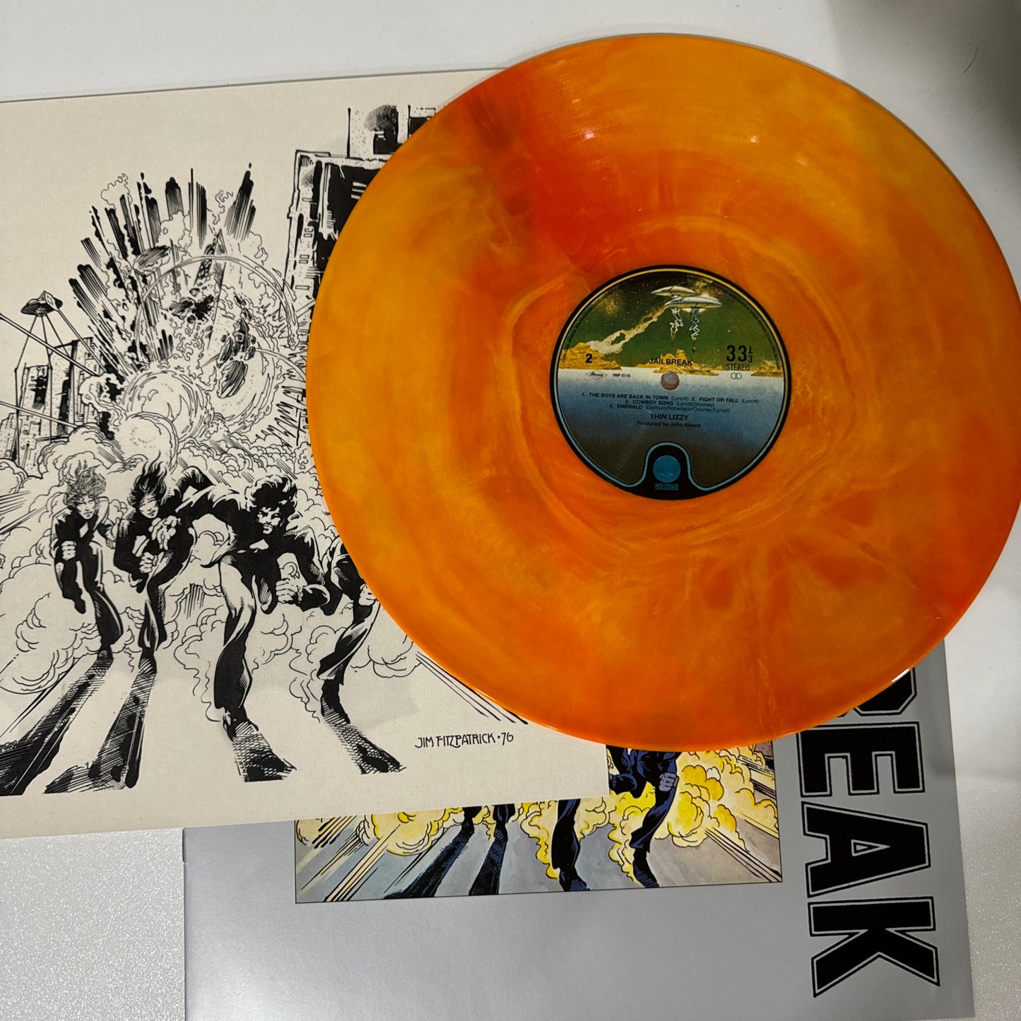 Thin lizzy Jailbreak VMP Orange Marble 180g (2022)