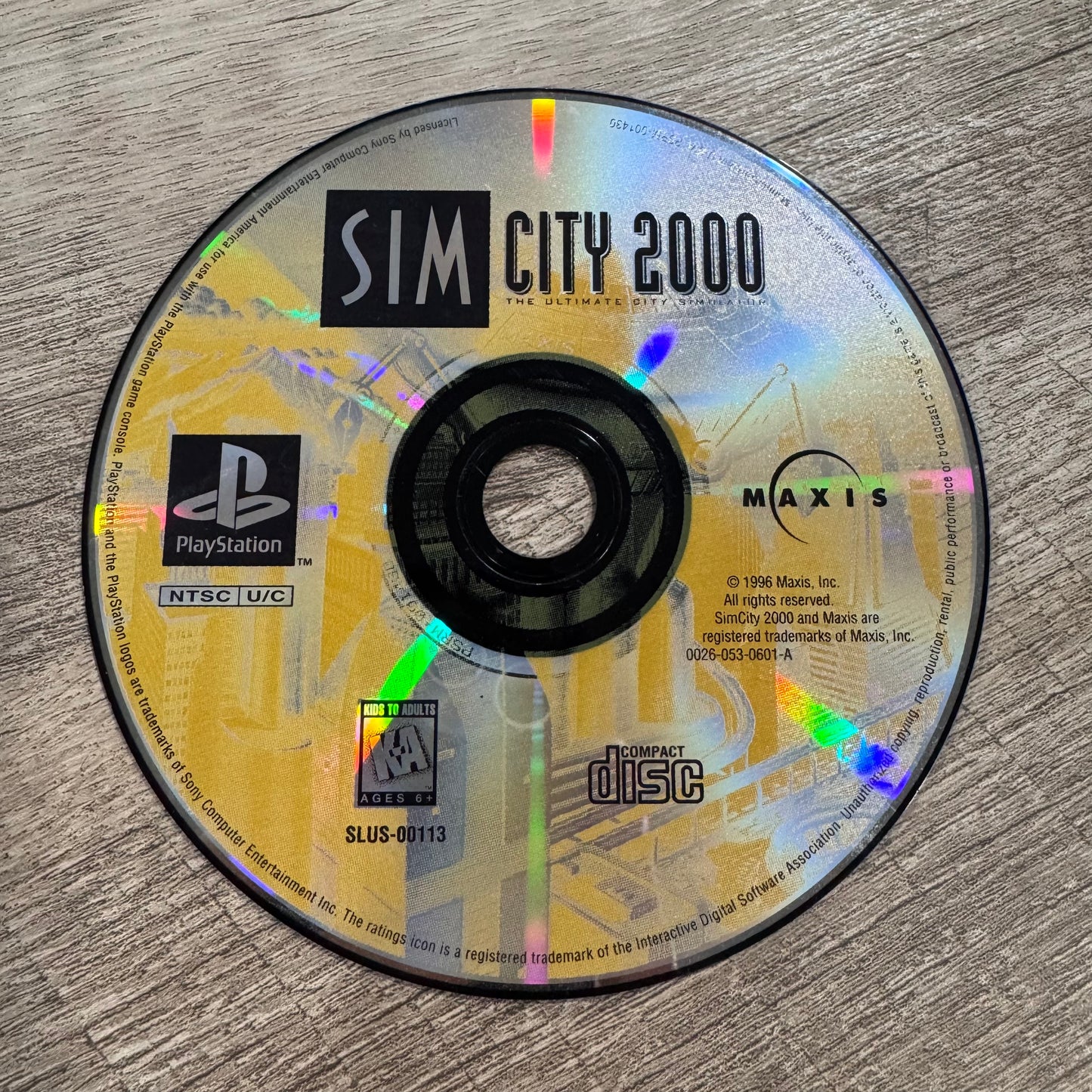 Sim City 2000 (Sony Playstation, PS1)