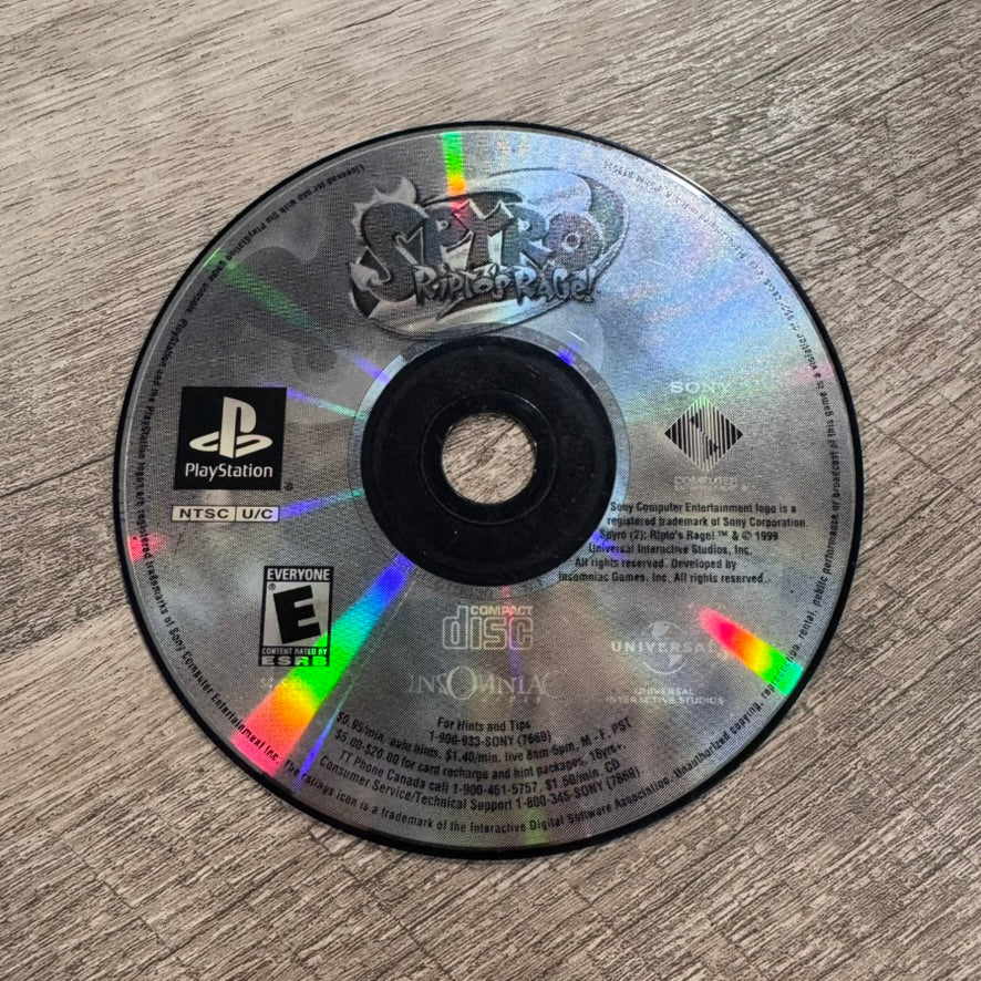 Spyro: Ripto's Rage! (Sony Playstation, PS1)