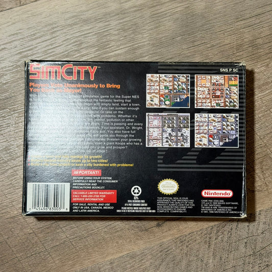 Sim City (Super Nintendo, SNES)