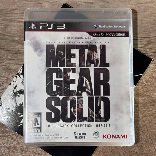 Metal Gear Solid: The Legacy Collection 1987-2012 (Sony Playstation 3, PS3)