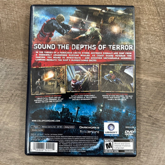 Cold Fear (Sony PlayStation 2, PS2 2005) Beautifully ❄️Clean CIB Copy🔥