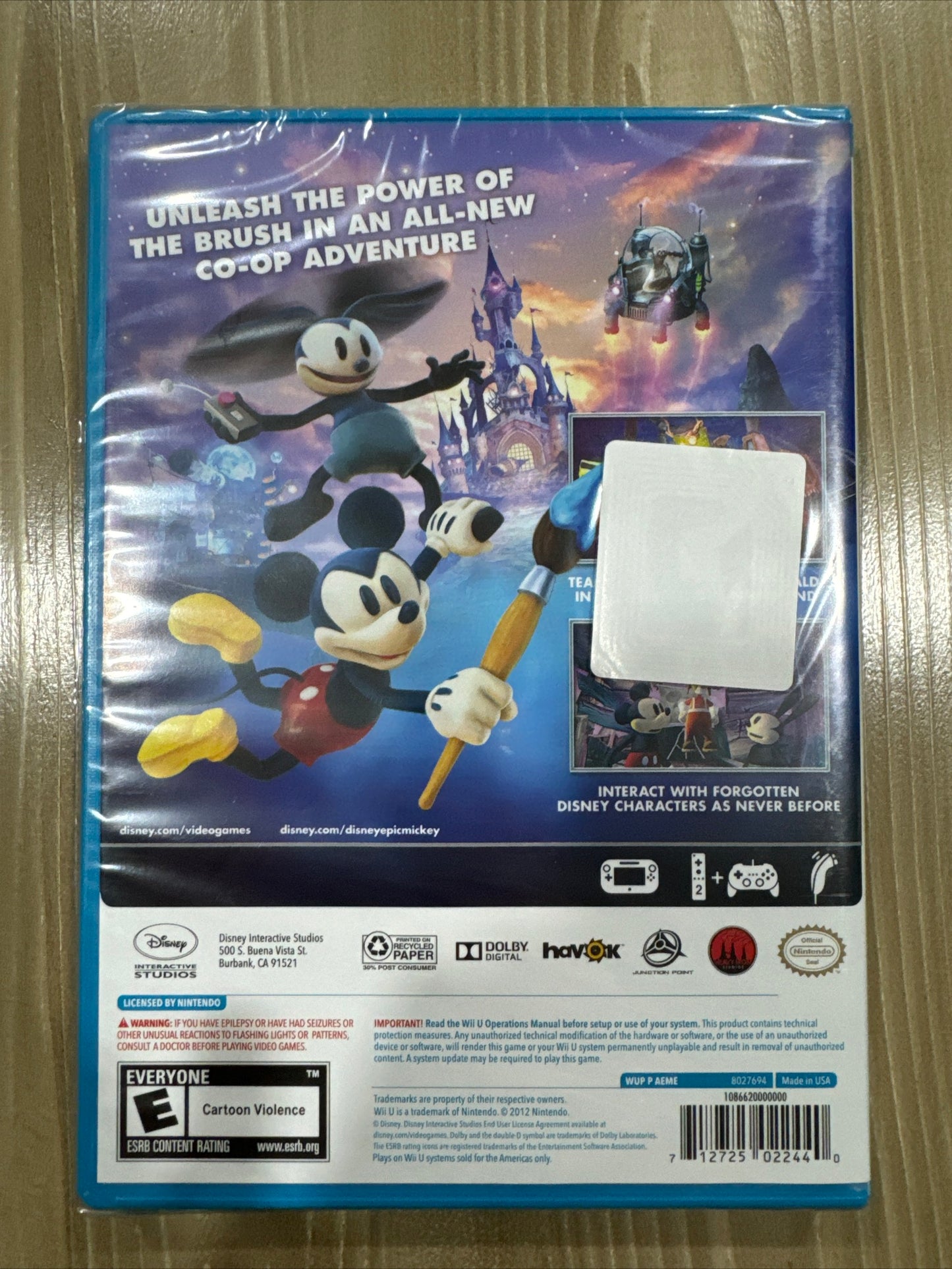 Disney Epic Mickey 2: The Power of Two (Nintendo Wii U, 2012)