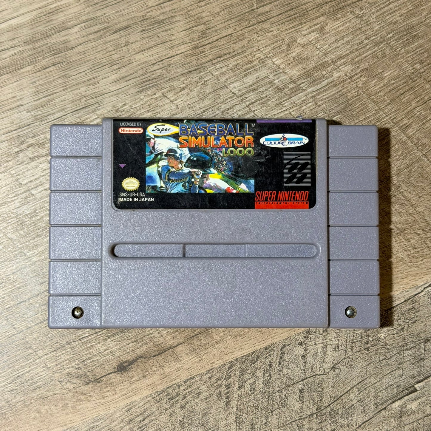 Super Baseball Simulator 1000 (Super Nintendo, SNES)