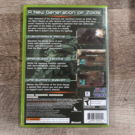 Zoids Assault (Microsoft Xbox 360, 2008) CIB W/ MINTY Manual & Disc!