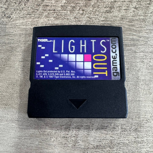 Lights Out (Tiger Game.com Handheld System, 1996) MINTY Cart & Manual!