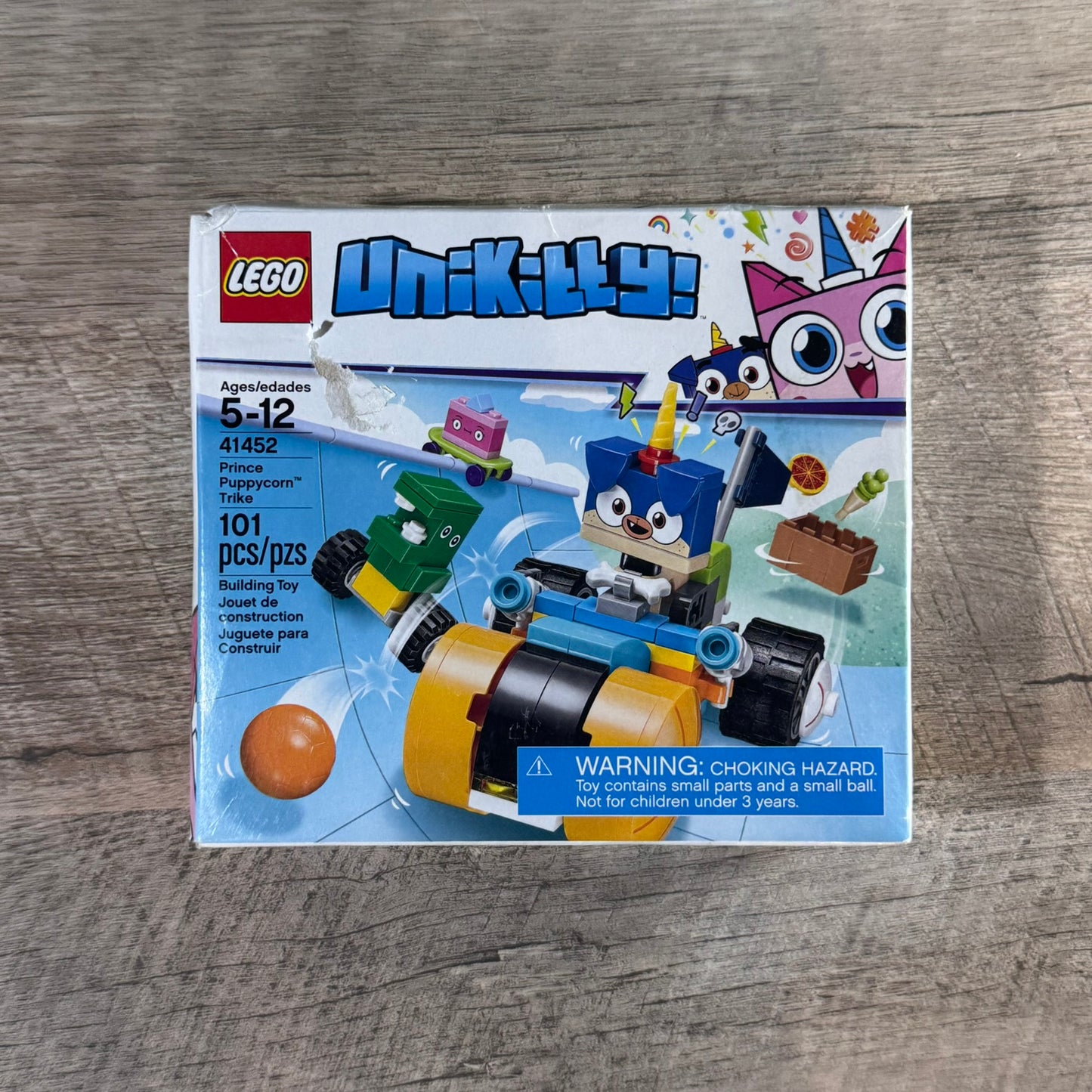 LEGO Unikitty (41452) Prince Puppycorn Trike - Brand New & Sealed Some Dings!