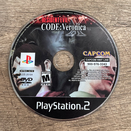 Resident Evil Code: Veronica X (Sony Playstation 2, PS2)