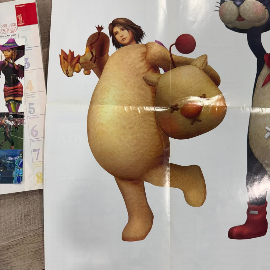 Final Fantasy X-2 Official Strategy Guide (2003, Trade Paperback) W/ Poster