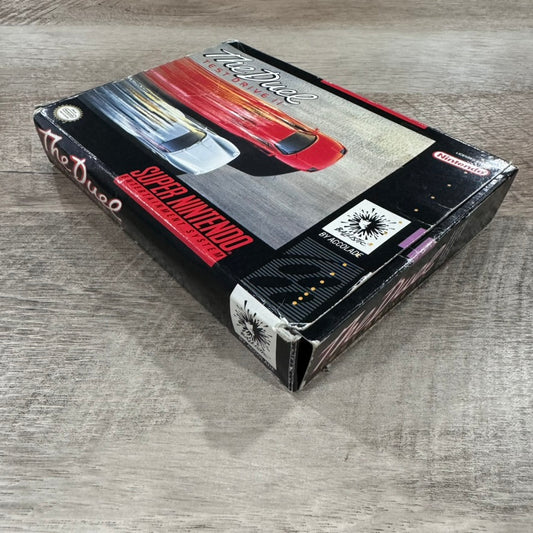 The Duel Test Drive II (Super Nintendo, SNES 1992) Accolade RARE Game & Box!
