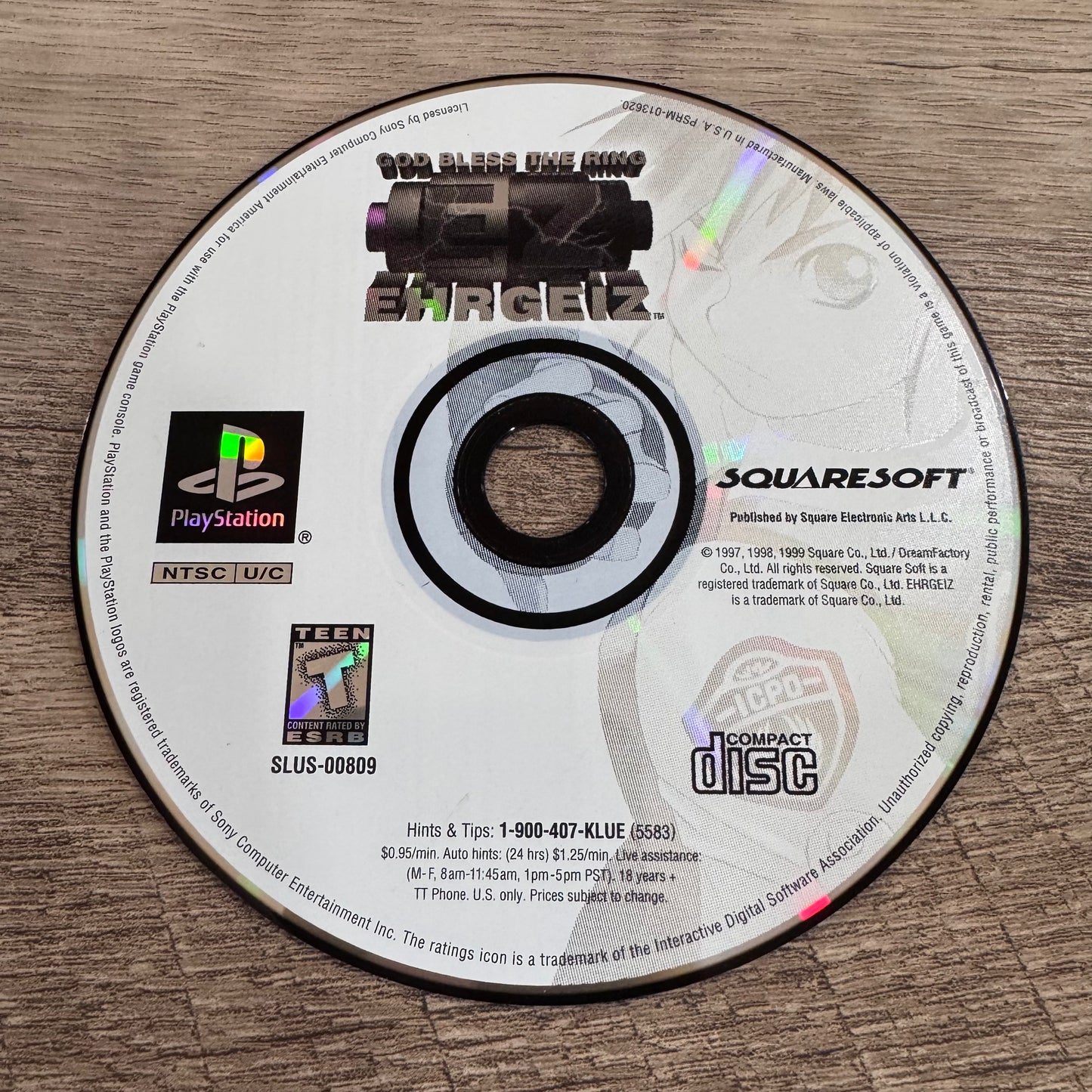 Ehrgeiz: God Bless The Ring (Sony Playstation, PS1)