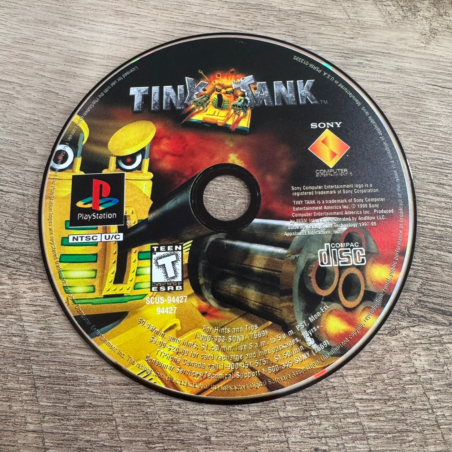 Tiny Tank (Sony Playstation, PS1)