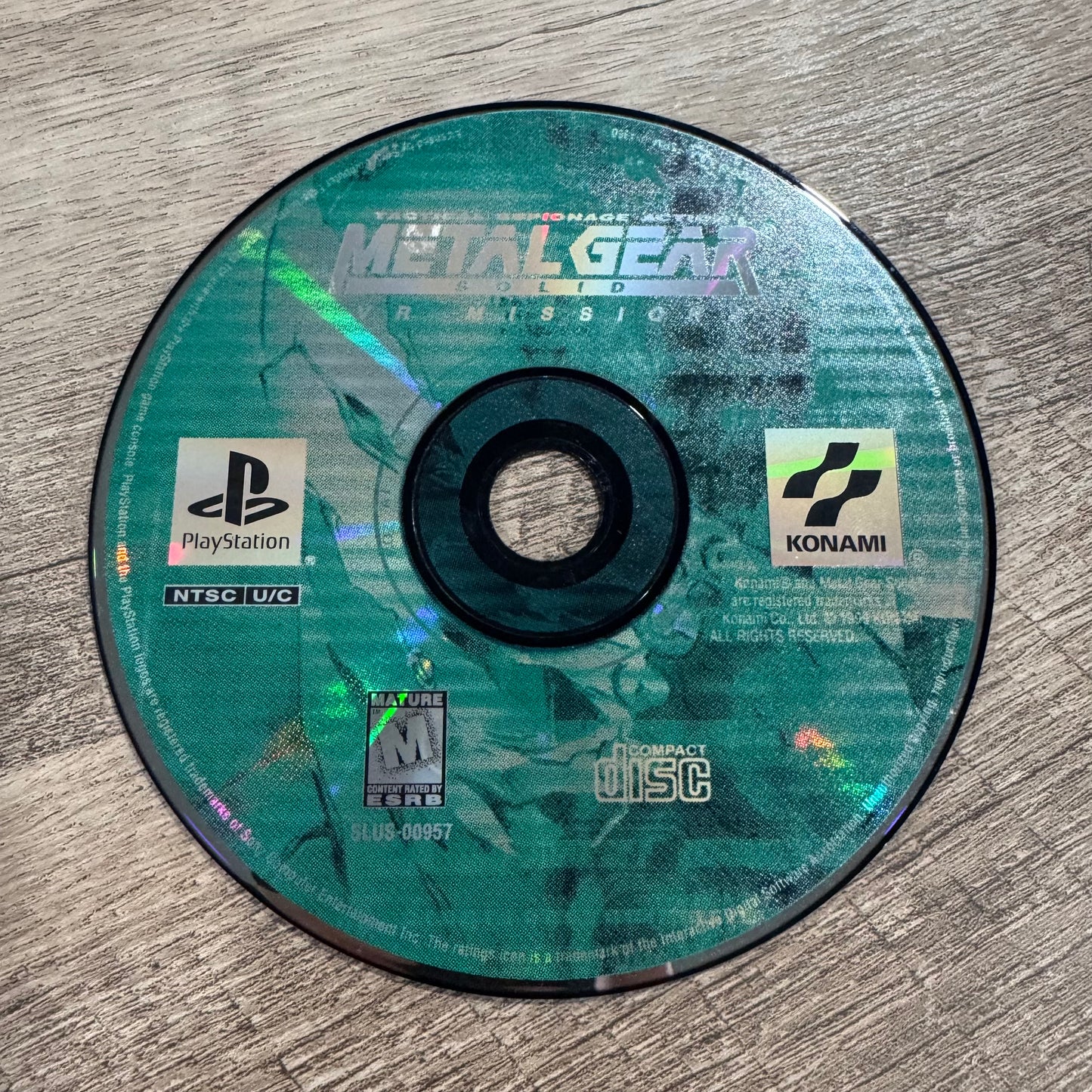 Metal Gear Solid: VR Missions (Sony Playstation, PS1)