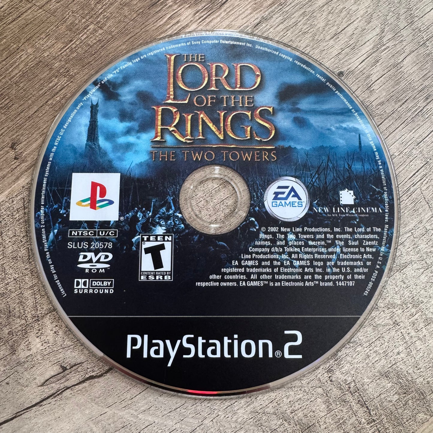 The Lord of The Rings: The Two Towers (Sony Playstation 2, PS2)