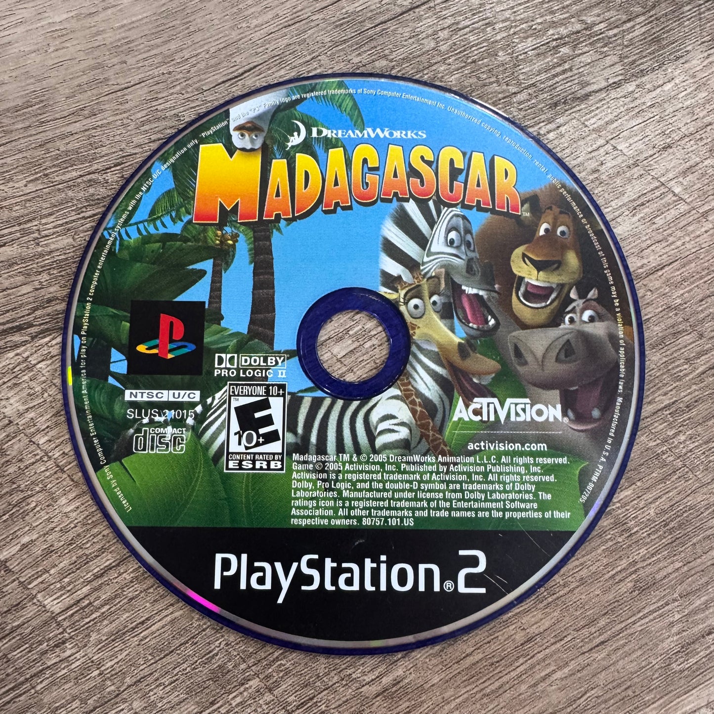 Madagascar (Sony Playstation 2, PS2)
