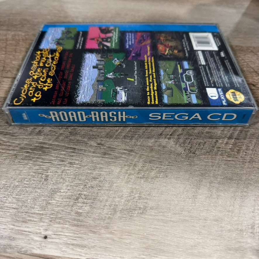 Road Rash (Sega CD, 1994) Complete CIB & Very CLEAN Disc W/ Reg. Card+ More!