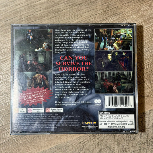 Resident Evil 2 (Sony Playstation, PS1)