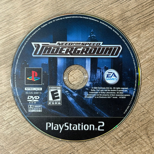 Need For Speed Underground (Sony Playstation 2, PS2)