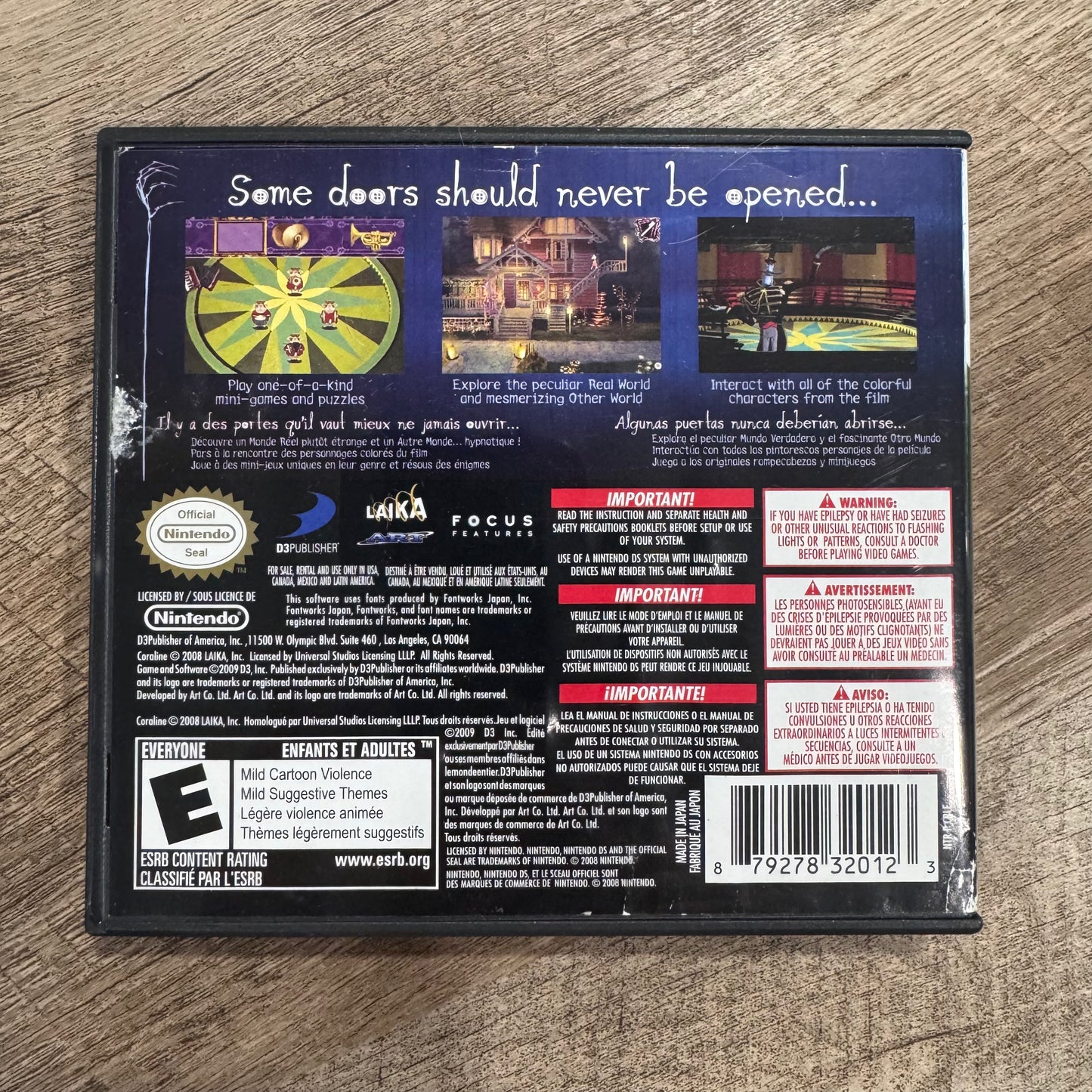 Coraline (Nintendo DS, 2009)