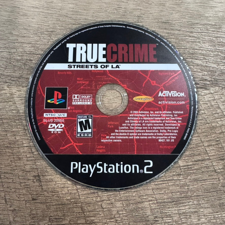 True Crime: Streets of LA (Sony Playstation 2, PS2)