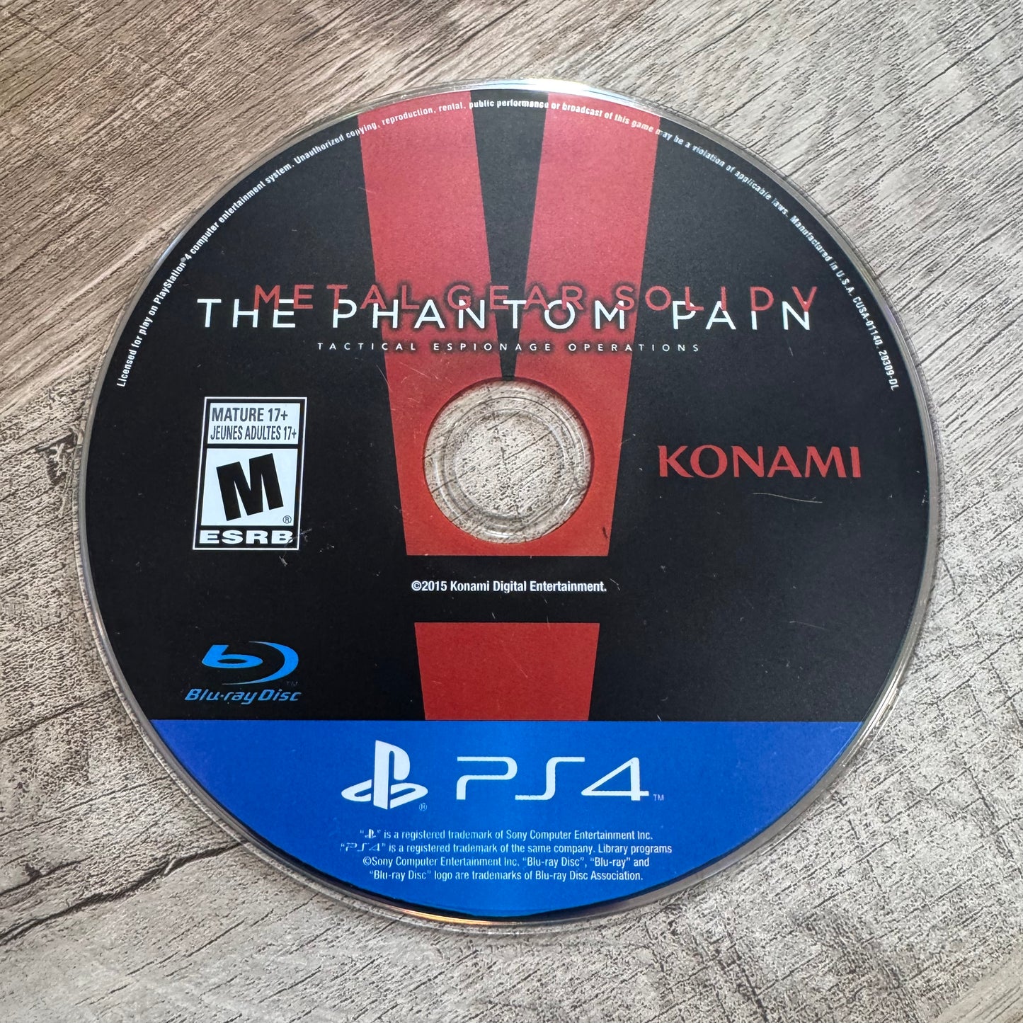 Metal Gear Solid V: The Phantom Pain (Sony Playstation 4, PS4)