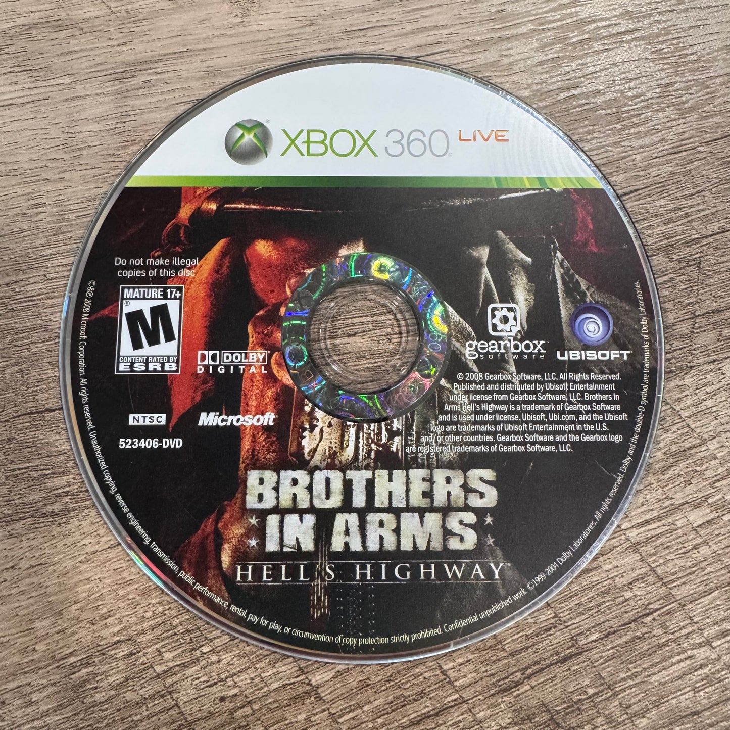 Brothers In Arms: Hell's Highway (Microsoft Xbox 360)