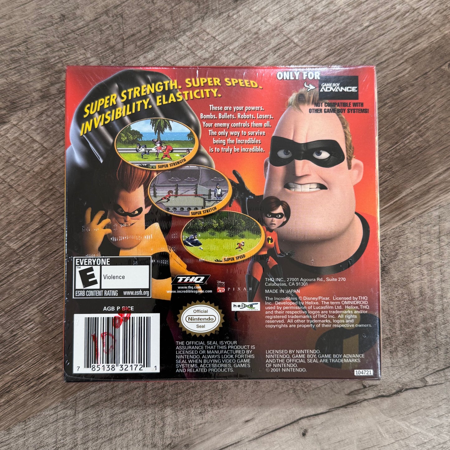 The Incredibles (Nintendo GameBoy Advance, GBA)