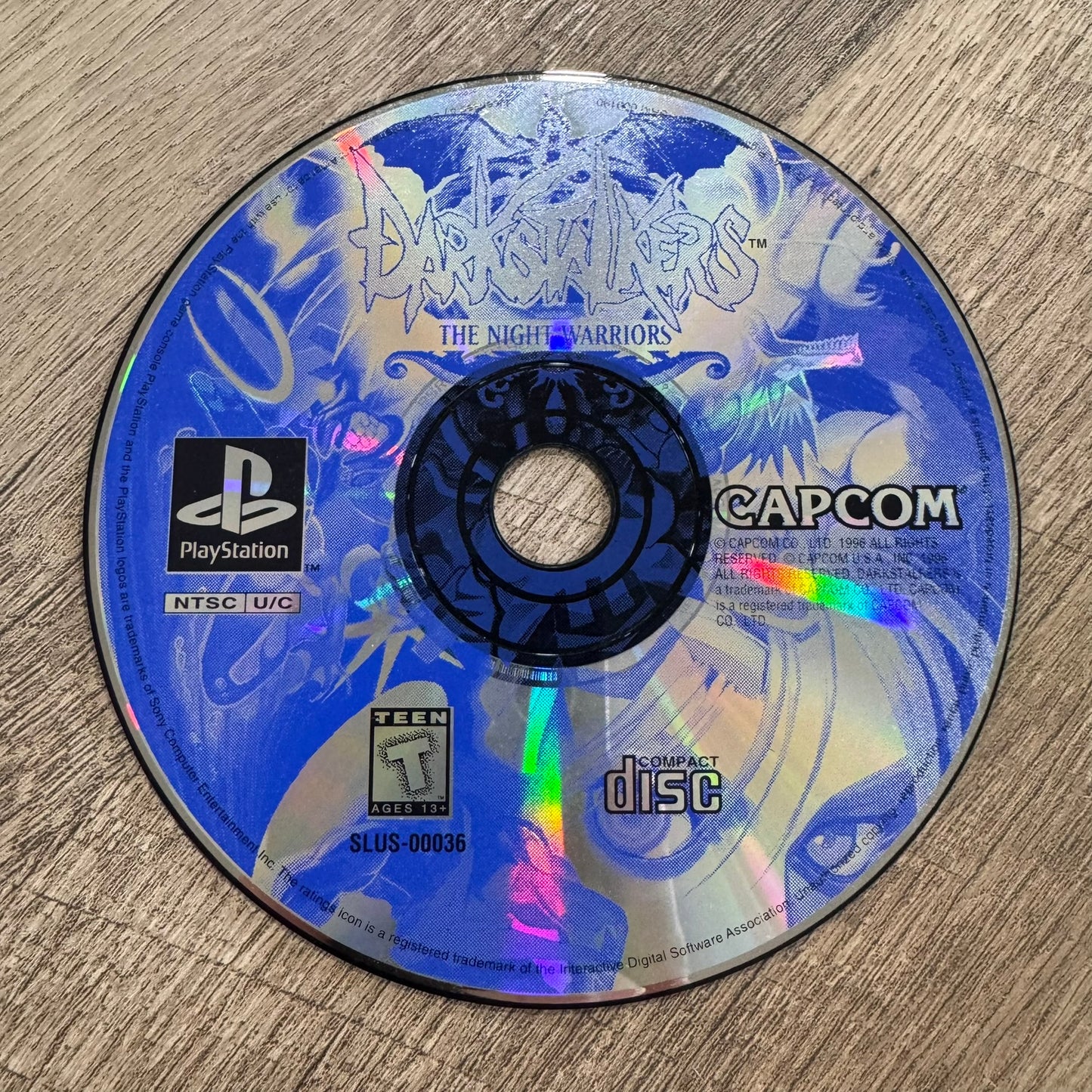 Darkstalkers: The Night Warriors (Sony Playstation, PS1)