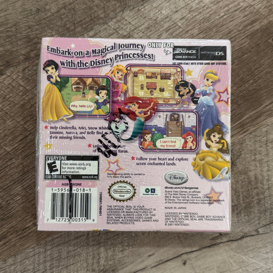 Disney Princess Royal Adventure (Nintendo GameBoy Advance, GBA)