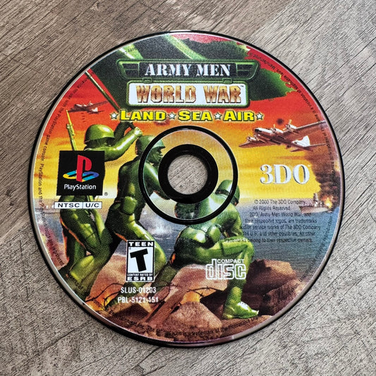 Army Men World War: Land Sea Air (Sony Playstation, PS1)